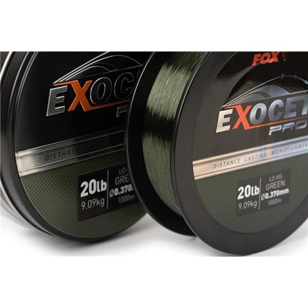 MONOFILE ANGELSCHNUR KARPFEN FOX EXOCET PRO GREEN - 1000M