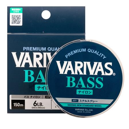 MONOFILE ANGELSCHNUR VARIVAS BASS NYLON STEALTH GREY