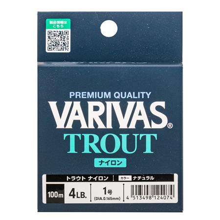 MONOFILE ANGELSCHNUR VARIVAS TROUT NYLON NATURAL