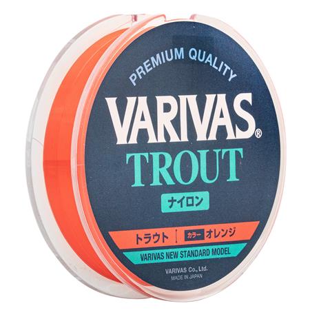 MONOFILE ANGELSCHNUR VARIVAS TROUT NYLON ORANGE