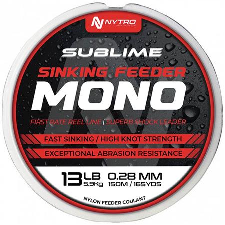 Monofilo Nytro Sublime Sinking Feeder Mono - 150M