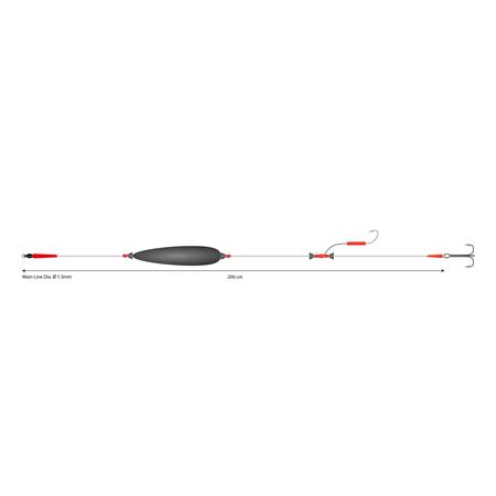 MONTAJE MIKADO MONO CATFISH SET III BIG BAIT READY RIG
