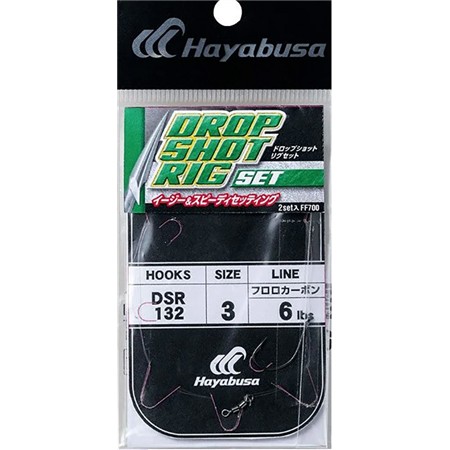 Montierter Haken Hayabusa Drop Shot Rig