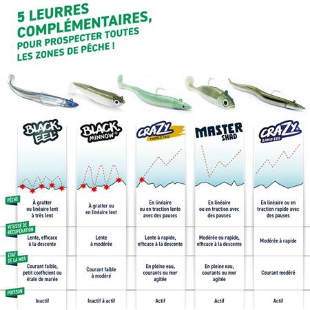 MONTIERTES WEICHPLASTIKKÖDER-SET FIIISH COMBO BLACK MINNOW 120 #FEHLER! (FEHLER BEIM PARSEN DER FORMEL.)