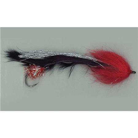 Mosca Especial Depredador Tof Articulee Brochet - Noir/Rouge