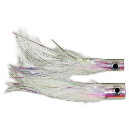 Mosca Especial Predador - Pérola Branco Tof Bluewater Popperhead - Pearl Blanc