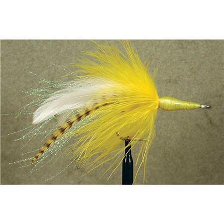 Mosca Mar Tof Grizzly Tarpon - Fluo Jaune