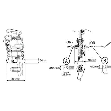 MOTEUR ÉLECTRIQUE HASWING W40-GPS 40LBS SPÉCIAL KAYAK