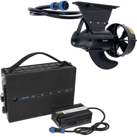 Motore Elettrico Per Float Tube Hart Drive 380 + Batteria Lifepo4 12V