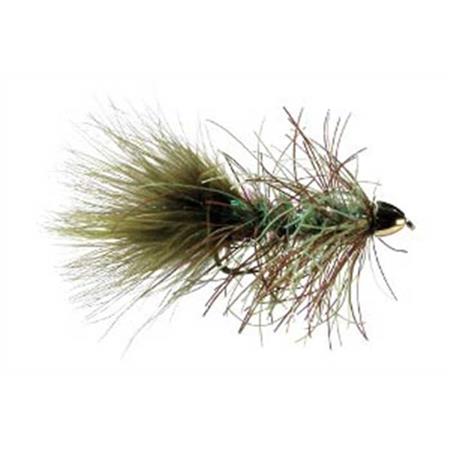 MOUCHE TOF NOYÉES TRINA CONEHEAD RUBBER BUGGER - OLIVE