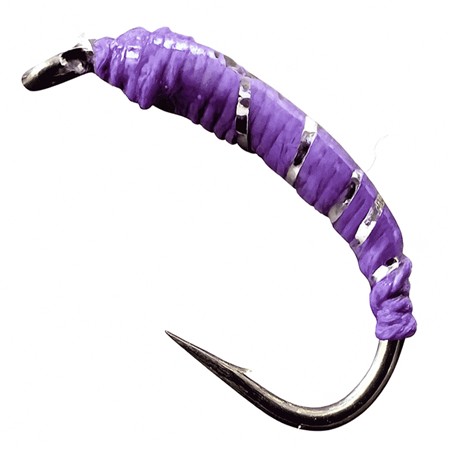 MOUCHE VESUNA CHIRO - VIOLET TINSEL ARGENT