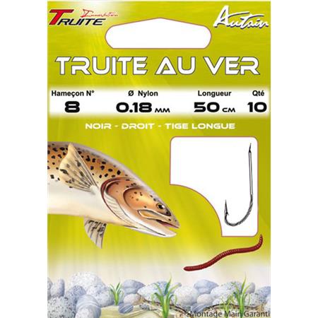 Mounted Hook Autain Truite Au Ver