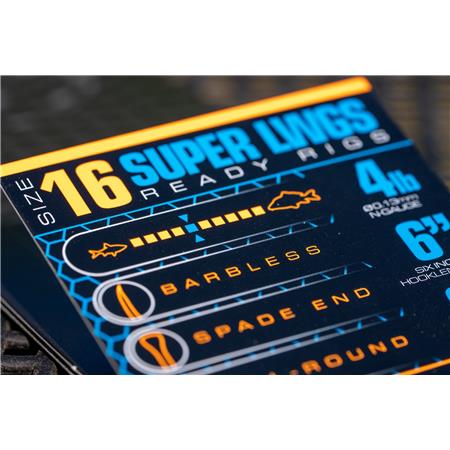 MOUNTED HOOK GURU SUPER LWGS POLE RIGS 6