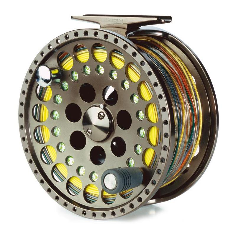 Set Mulinello Da Pesca A Mosca GLA 5/6 Completo - Diametro 79 Mm, Peso 122 G, Materiale ABS - Inclusa Lenza WF-5F Verde Muschio, Backing E Terminale Conico - 5