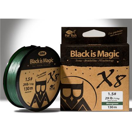 MULTIFILAR MOSSGREEN - 130M BIM TACKLE BLACK IS MAGIC MOSSGREEN - 130M