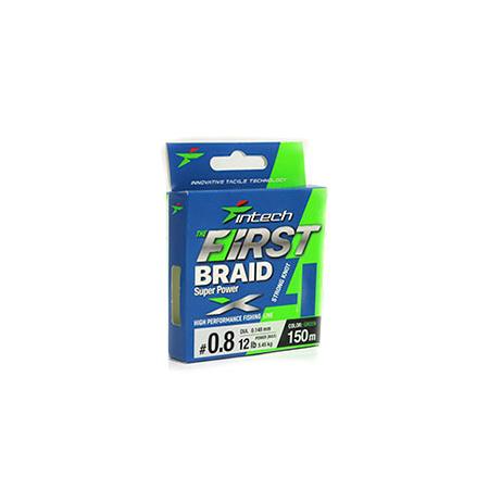 Multifilar - Verde - 150M Intech First Braid X4 - Vert - 150M