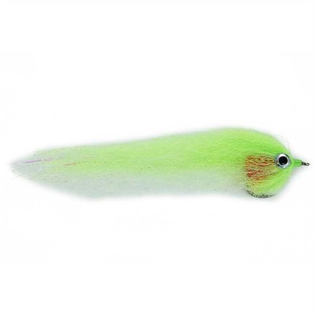 Muscă Tof Streamer Baitfish Ep Style Chartreuse-Alb