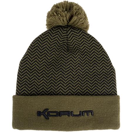 Muts - Zwart/Olijf Korum Thermal Beanie Hat - Black/Olive