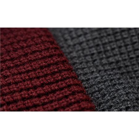 MÜTZE - GRAU/ROT ONE MORE CAST BERRY TOASTIE BEANIE 100% WATERPROOF - GRIS/ROUGE