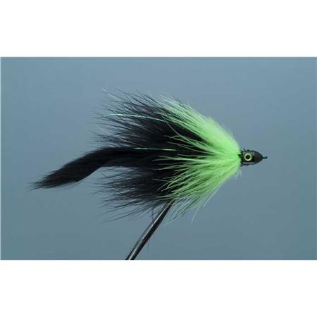 Μύγα Ειδική Για Αρπακτικά Tof Marabou Lure Brochet - Μαύρο/Chartreuse