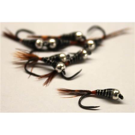 Μύγα Vesuna Νύμφη N°7 Μπίλα Βολφραμίου Pheasant Tail
