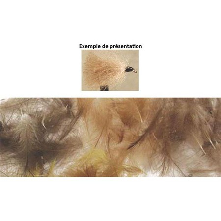 NATUURLIJKE EN GEKLEURDE EENDENKONT - 1G TOF NATUURLIJK -1G