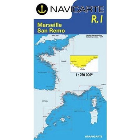 Navigatie Waterkaart Navicarte Marseille San Remo