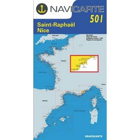 Navigatie Waterkaart Navicarte St Raphael - Nice - Iles De Lerins