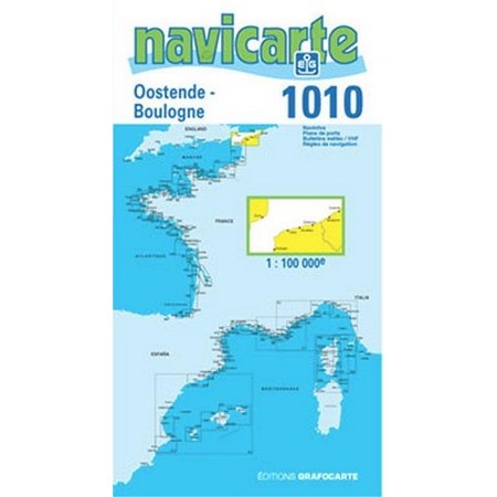 Navigation Map Navicarte Ostende - Boulogne - Pas De Calais