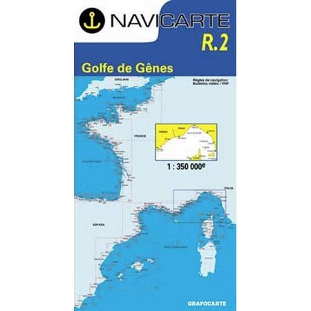 Navigationskarte Navicarte Golfe De Genes : Hyeres A Calvi Et Ile D'elbe