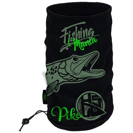 Neck Gaiter Men - Black Hot Spot Design Pike Mania 100M