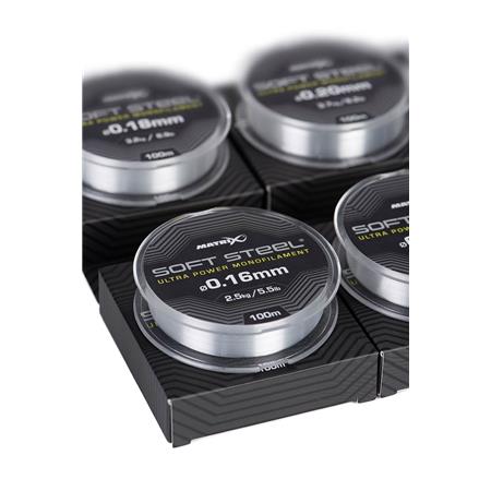 NILON FOX MATRIX SOFT STEEL ULTRA POWER MONOFILAMENT - 100M