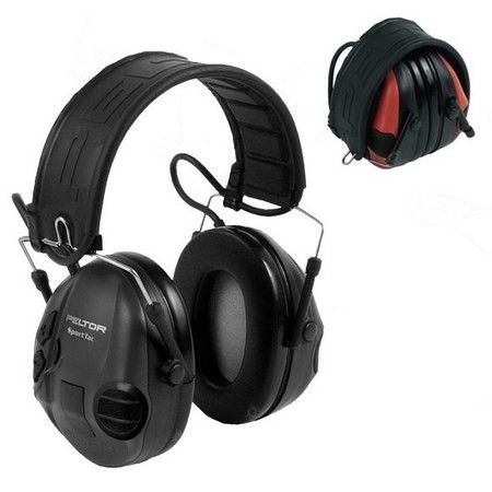 Noise-Cancelling Headphones Electronic Peltor Sporttac Black