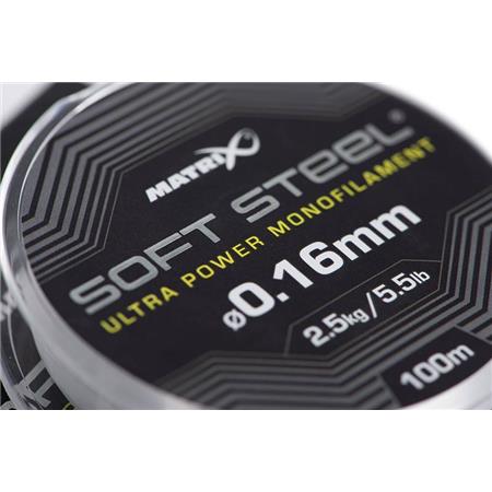 NYLON - 100M FOX MATRIX SOFT STEEL ULTRA POWER MONOFILAMENT - 100M