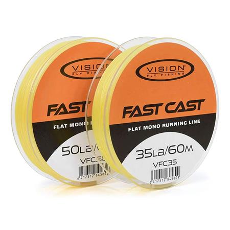 NYLON - 60M VISION FAST CAST FLAT RUNNING LINE - 60M