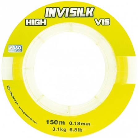 Nylon Asso Invisilk - Amarillo Fluorescente - 150M