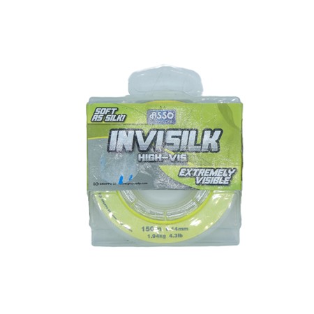 Nylon Asso Invisilk - Fluo Jaune - 150M - 14/100