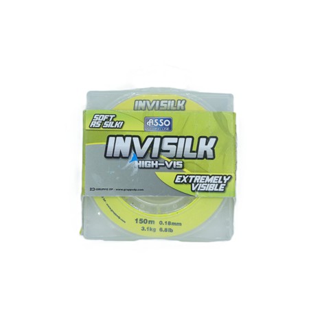Nylon Asso Invisilk - Fluo Jaune - 150M - 18/100