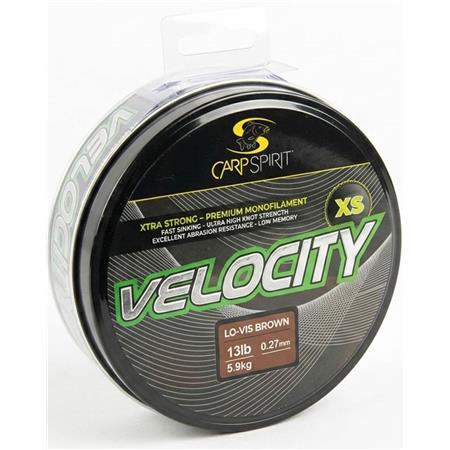 Nylon Carp Spirit Velocity Xs Lo-Vis Clear - 1200M