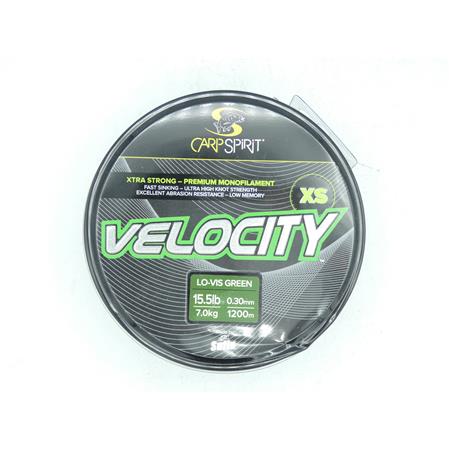 Nylon Carp Spirit Velocity Xs Lo-Vis Green - 1200M - 30/100