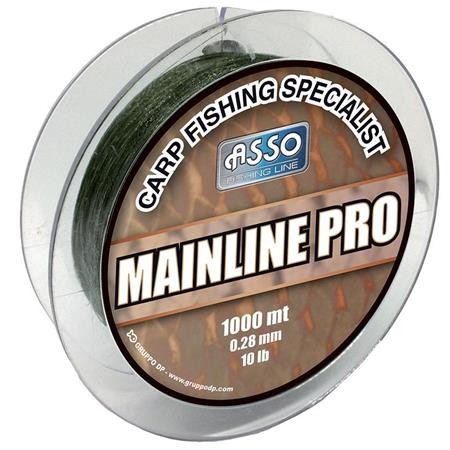 Nylon Carpe1000m - Verde Asso Mainline Pro 1000M - Vert