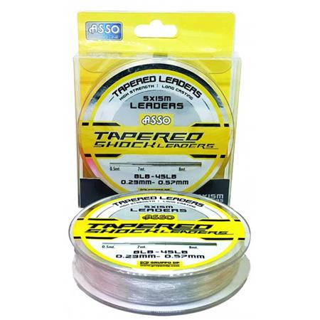 Nylon Lijn Asso Tapered Shock Leader Protector 5 X 15