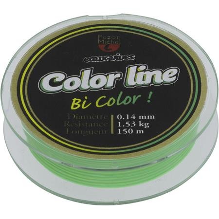 Nylon Lijn Forel Pezon & Michel E.Vives Color Line 100M - Groen/Geel