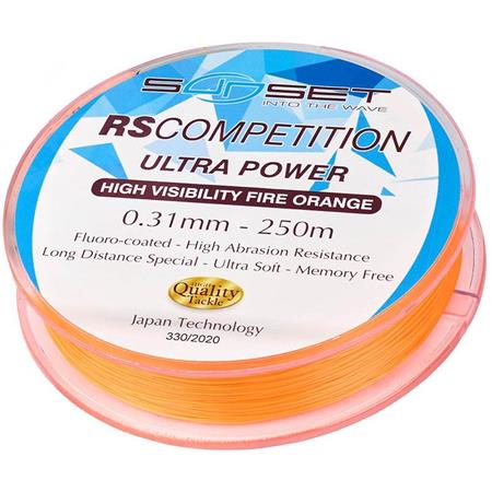 NYLON LIJN SUNSET RS COMPETITION ULTRA POWER HI-VISIBILITY FIRE ORANGE