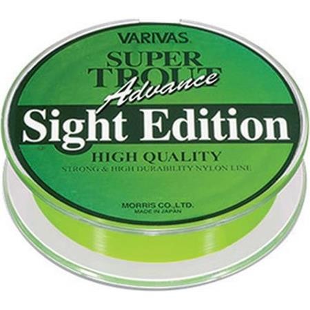 Nylon Lijn Varivas Super Trout Advance Sight Edition Groen -100M