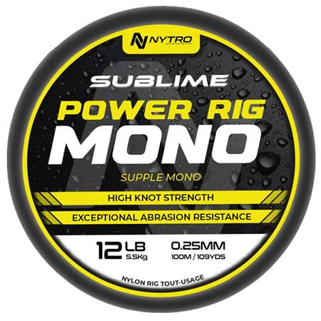 Nylon Nytro Sublime Power Rig Mono - 100M
