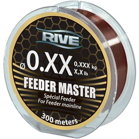 Nylon Rive Feeder Master Ciemny Brąz - 300M