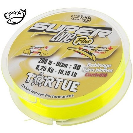 Nylon/Seide Tortue Super Line Fluo - 200M