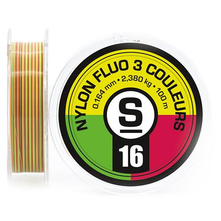 Nylon Sempe Fluo 3 Kleuren Geel Rood Groen
