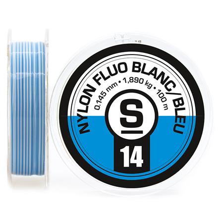 Nylon Sempe Fluo Bicolore Blanc/Bleu